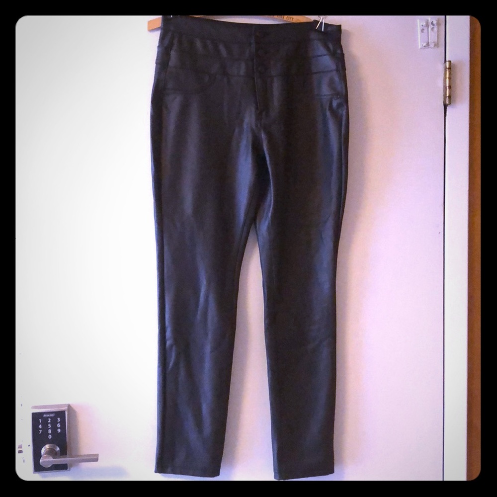 Refuge Vegan Leather Skinny Pants